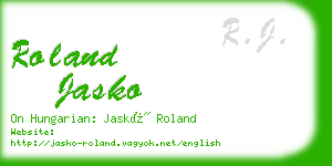 roland jasko business card